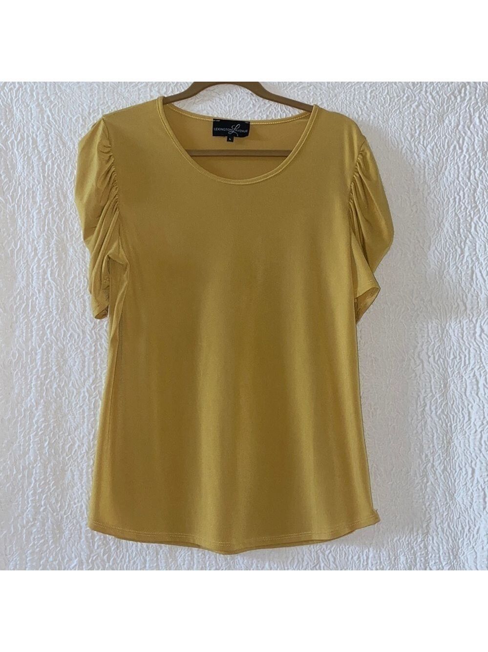 Lexington L Avenue Ruched Short Sleeve Top